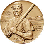 Larry Doby Bronze Medal Three Inch Obverse
